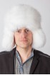 Arctic white fox fur hat – Russian style